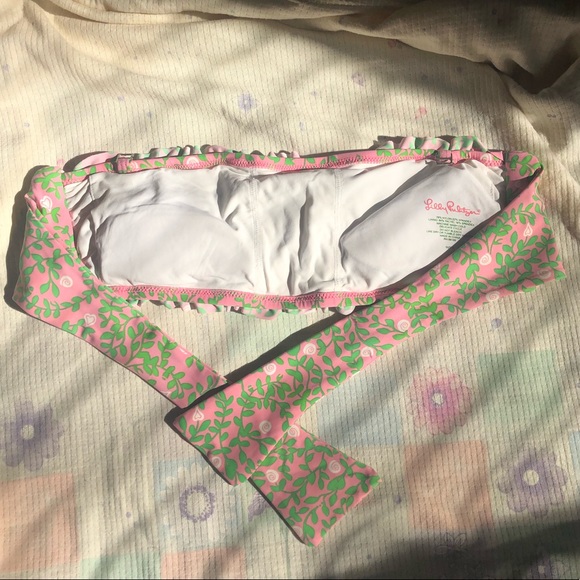 Lilly Pulitzer Pink & Green Floral Bikini - Picture 4 of 10